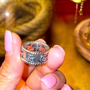 Gucci double G silver ring size 14 (6 3/4)